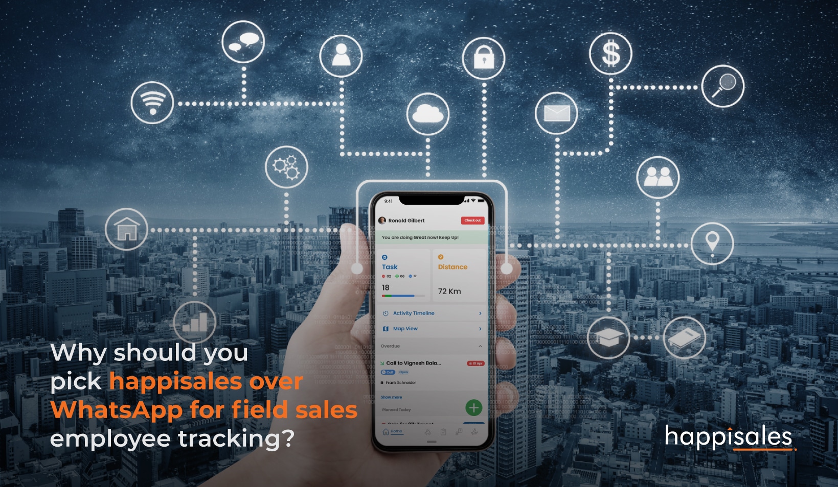 Field sales tracking app